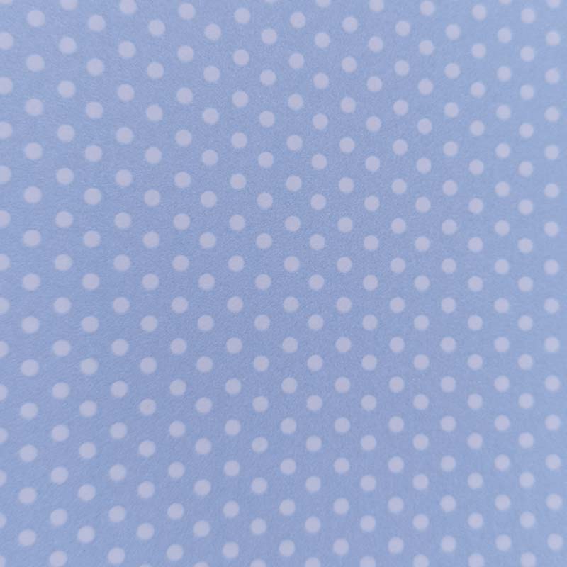 Poá Azul Perolizado (Bolinhas brancas) - Imagem 2