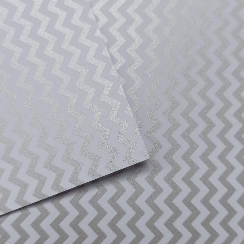Mini Chevron Prata Perolizado