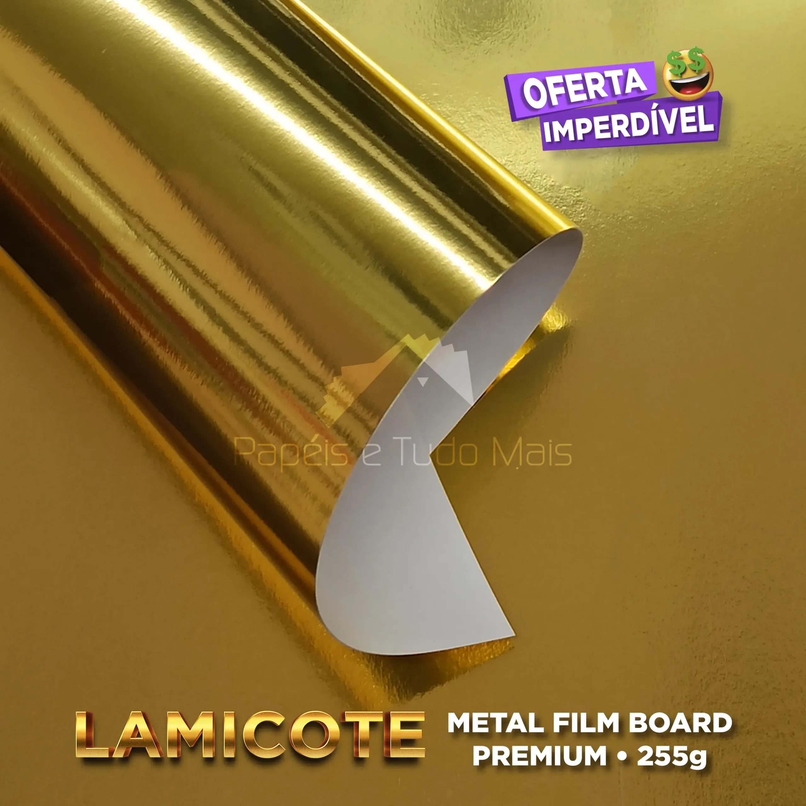 Dourado Laminado (Lamicote – Metal Film Board)