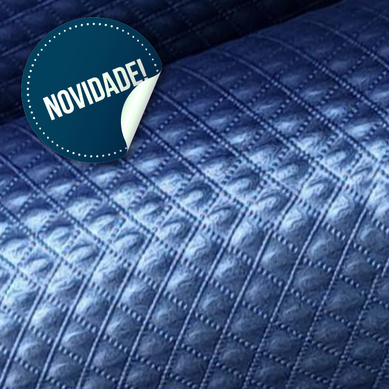 Matelassê Metálico Sapphire (Azul Marinho)