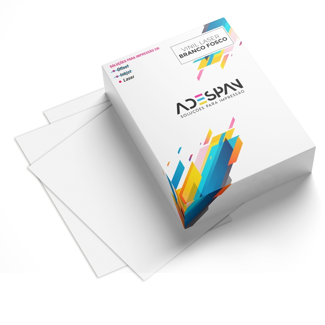 Adesivo Vinil Laser Branco Fosco
