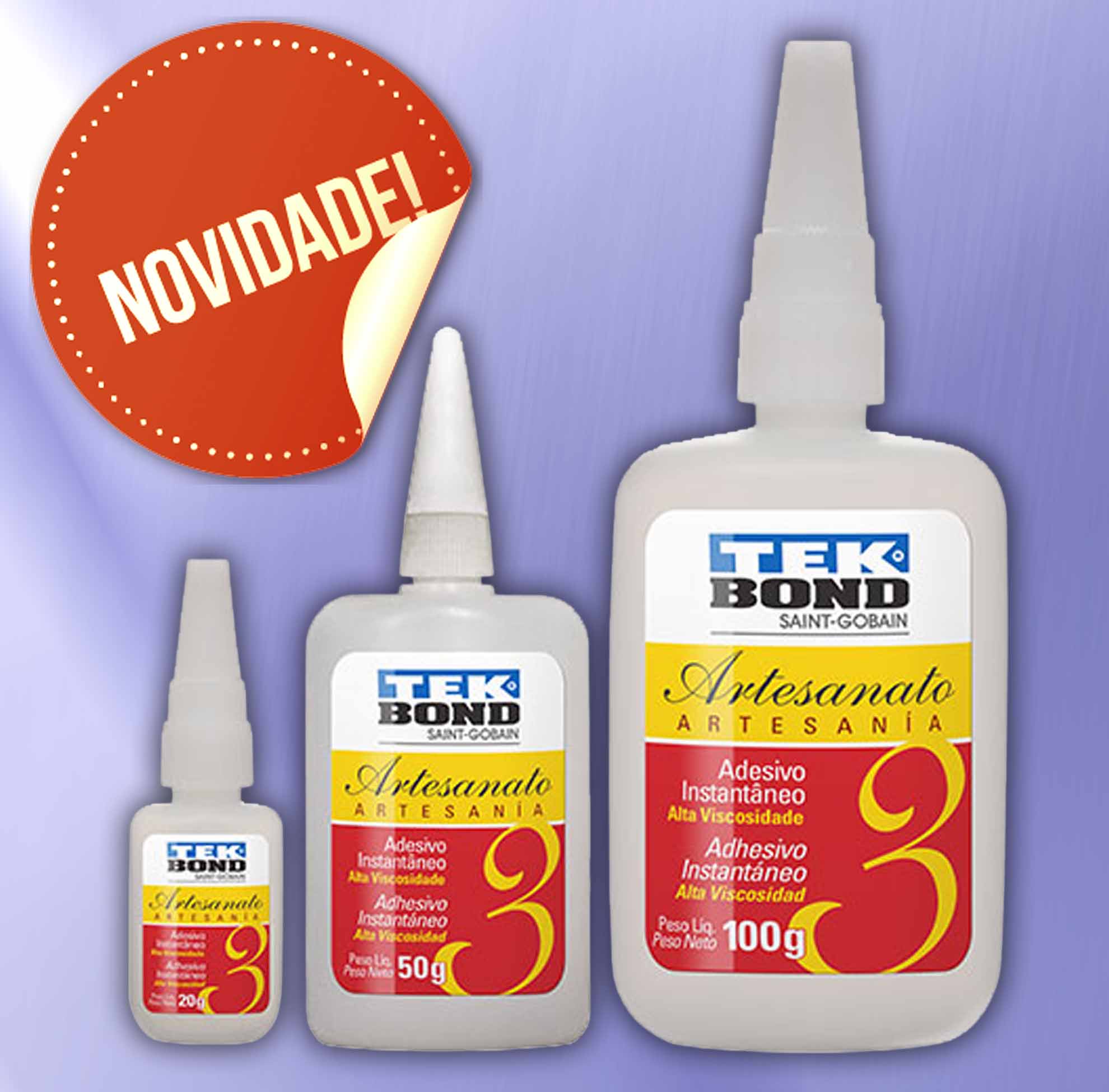 Adesivo Instantâneo Artesanato N°3 Tek Bond