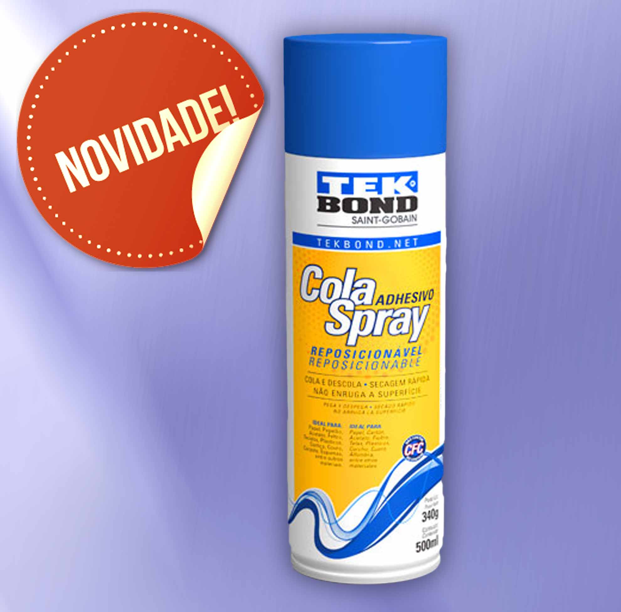 Cola Reposicionável Spray Tek Bond