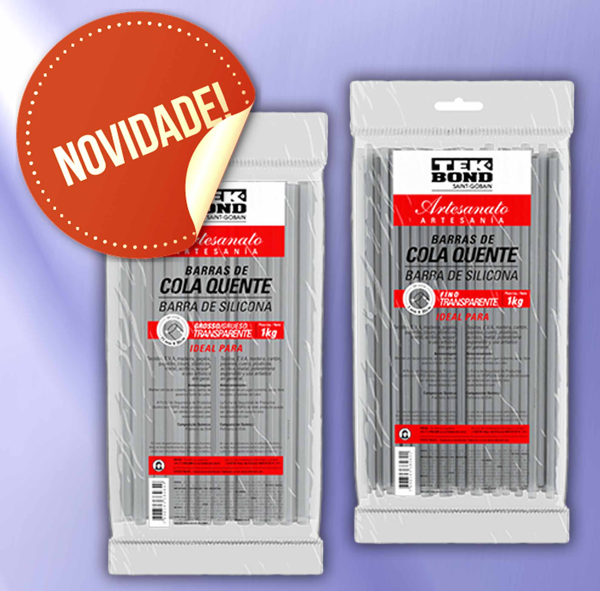 Cola Quente De Silicone Translucida Tek Bond