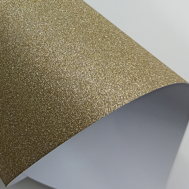 Papel Glitter Ouro 180g