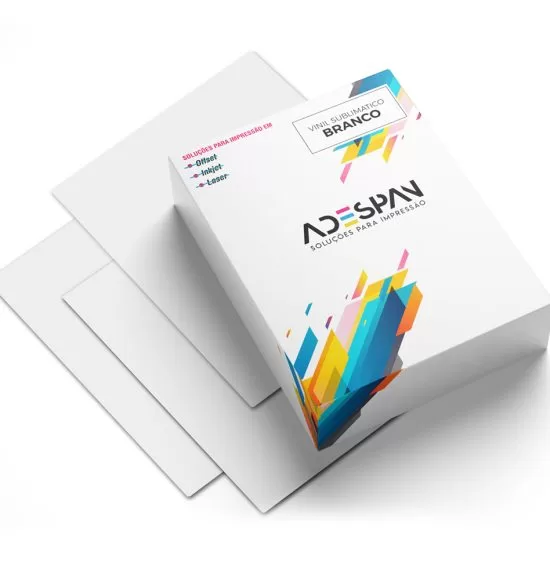 Adesivo Vinil Glossy Sublimático (Jato de Tinta)