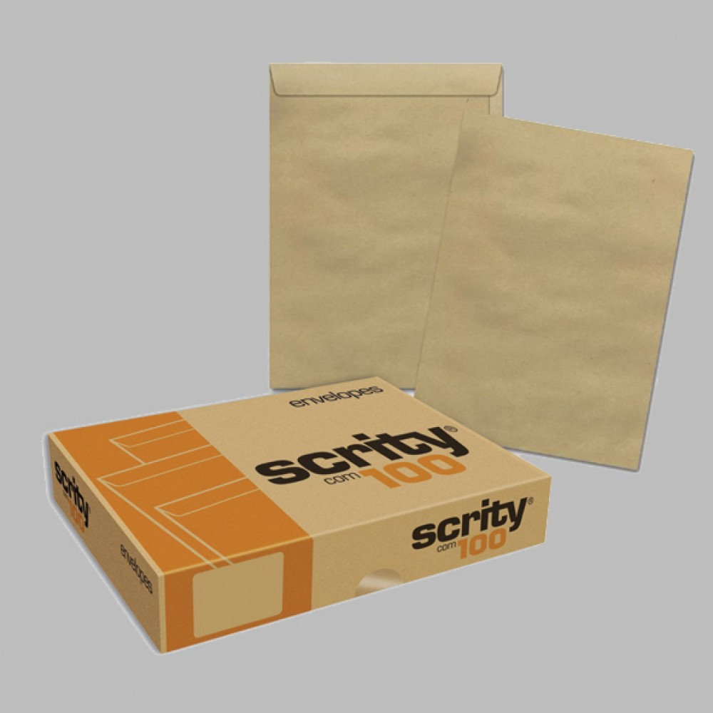 Envelope Saco Kraft Natural Scrity -370x470 mm (A3 | SA3 | SRA3)