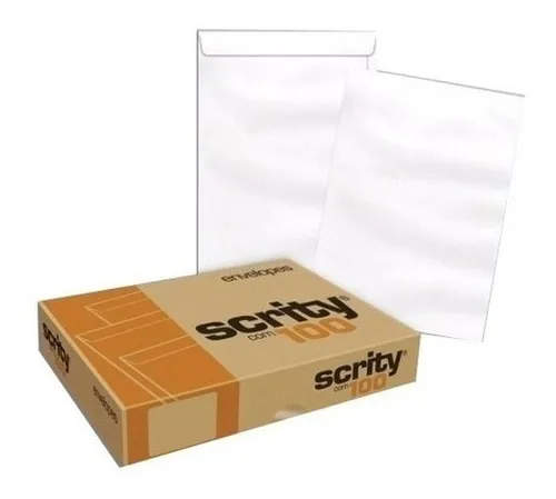 Envelope Saco Offset(Branco) Scrity - 370x470 mm - Imagem 2