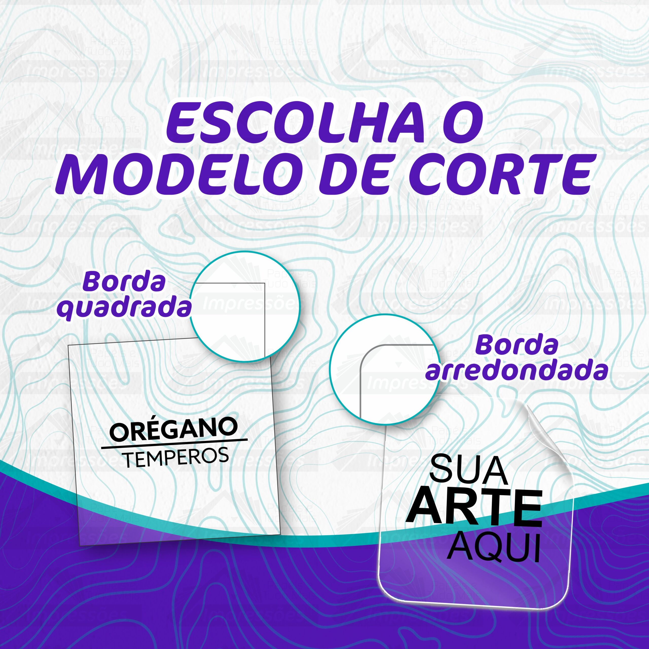 500 Etiquetas Adesivas Personalizadas Vinil Transparente(Quadradas) - Imagem 3
